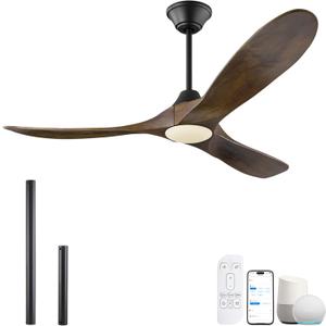 42 Inch Small Propeller Smart Ceiling Fan with Lights and Remote