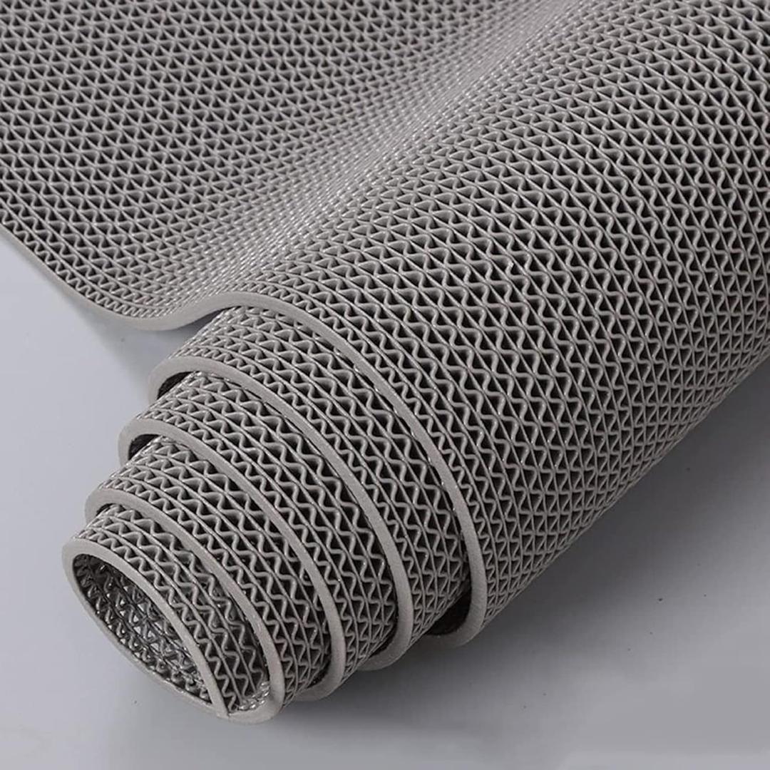 Drainage Non Slip PVC Floor Mats for Swimming Pool Bathroom Garage Restaurant Sauna SPA Indoor Outdoor Wet Area, Heavy Duty Water Drain Anti Slip Commercial Flooring Mat,Gray/Grey,0.9×1M