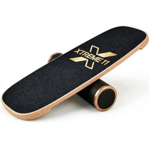 Wooden Balance Board Trainer for Adults Core Strength & Stability Trainer for Surf, Skateboard & Snowboard Training Non-Slip Balance Board for Home Gym Fitness