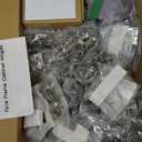 Chibery 60 Pack 1/2" Overlay 3D Soft Close Concealed Hinge for Face Frame Door, Self Closing Hinges, 105 Smooth Slow Close Quite, Hidden Stainless Steel Hinge for Kitchen Cabinet Door, Satin Nickel