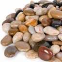 GASPRO 15lb Natural River Rocks Decorative Rocks for Plants and Garden Landscaping, Polished River Stone for Outdoor Decor, 1-1 3/4 Inch