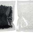 LGEGE 1000 White and 1000 Black Beads for Children's Birthdays and Holidays, Great Gift, Pixel Art Project, Compatible with Perler Melty Iron Hama Pegboards