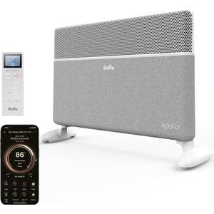 Ballu Convection Panel Space Heater for Large Room,Smart Quiet Heater with Programmable Thermostat,WiFi App Control,Inverter Energy Efficient for Indoor Use,Compatible with Alexa,White