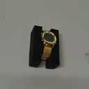 Women's Step Counter Pedometer Watch with Stainless Steel Bracelet, Stylish Design, No App, No Charging Needed for Step, Calorie, Distance, Alarm, Countdown TimerTU-2401 (Gold)