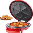Vivicreate Electric Quesadilla Maker 10 Inch, 6-Wedge Quesadilla Press with Extra Stuffing Latch, Nonstick Plates, Easy Slice Tortilla Maker with Indicator Lights, Snack Maker Red