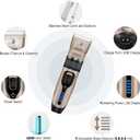 2 x Dog Clippers for Grooming,Dog Grooming Kit for Heavy Thick Hair&Coats/Low Noise Rechargeable Cordless Hair Trimmer/Pet Shaver with Paw Trimmer for Small & Large Dogs Cats