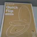 Jool Baby Quick Flip Toilet Seat with Built-in Potty & Splash Guard for Toddler Training, Slow Close (Elongated)