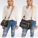 Bluome Crossbody Purses for Women, Medium Large Faux Leather Crossbody Bags Lightweight Sling Bag Shoulder Handbags