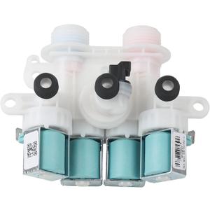 W11165546 W11096267 Washer Water Inlet Valve for Kenmore, Whirlpool, Maytag washing machines, replaces W10839828 PS12348013 W10758828 33090105 W10599423 W11220230
