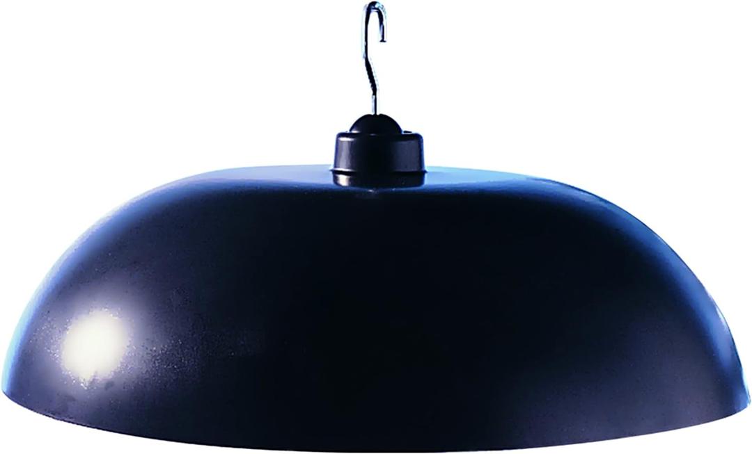 North States Two-Way Squirrel Baffle: Protects Bird Feeders, Hang or Pole Mount (pole sold separately). Adjustable to Fit Poles .5" to 1.25". Large Resin Baffle (15.75 diameter, Gray)