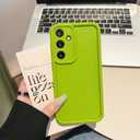 Puxicu Slim Case for Samsung Galaxy S21 Plus, Enhanced Camera Protection, Shockproof Skin-Friendly Touch Soft Case Cover for Samsung Galaxy S21+ Phone, Avocado Green