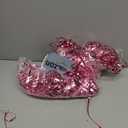 Glitter Pink Party Streamers 2Pack Glitter Foil Fringe Curtain 3.3 x 8.3ft Pink Party Decor Photo Booth Streamers Metallic Tinsel Door Streamer for XmasThanksgiving Engagement Party Decors Streamers