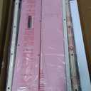 Full LED Bed Frame with Storage Headboard & 2 Storage Drawers, Princess Velvet Upholstered Bed with Vertical Tufted Headboard Design for Girls, USB & Type-C Charging Ports, Wooden Slats Support, Pink