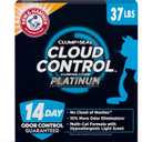 ARM & HAMMER Cloud Control Platinum Cat Litter, Multi-Cat Clumping Litter, Hypoallergenic and Dust-Free, 14-Day Odor Control, 37 lbs