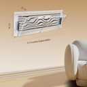 Adjustable Air Vent Deflector for AC,Ceiling, Wall, Floor, 9 to 14 Wide, Baseboard - Magnetic, Heat & Wind Blocker,Vent Covers for Central Conditioner, Heating, Refrigeration, Builder,2 Pack