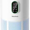 Air Purifiers for Home Large Room up to 1650 ft, WESTHEY H13 True HEPA Air Purifier for Bedroom with Night Light, Air Quality Monitor, Fragrance Sponge, Air Cleaner for Wildfire Smoke Dander Dust