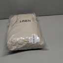 SONORO KATE 100% French Linen Fitted Sheet (1 Piece) - Stone Washed Natural Linen Mattress Cover, 16 Inch Deep Pocket, Ultra Soft, Breathable, Durable for Hot Sleepers (Green,Queen)