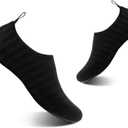 YALOX Water Shoes Women's Men's Outdoor Beach Swimming Aqua Socks Quick-Dry Barefoot Shoes Surfing Yoga Pool Exercise(LXY-Black, 38/ 39EU)