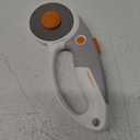 Fiskars 60mm Rotary Cutter for Fabric with Ergonomic Loop Grip And Comfort Handle, Titanium Rotary Fabric Cutter for Thick Materials, Easy and Safe Blade Change, Sewing Supplies and Quilting Tools