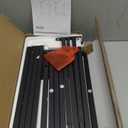 TUTOTAK C Shaped End Table, Tv Tray, Small Side Table, Set of 2, 28.7 inch Tall Couch Table, Tray Table, Sofa Table, Living Room, Bed Room, Brown TB01BB0712