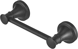 Hoimpro Wall Mounted Rustproof Toilet Tissue Paper Holder Bathroom Accessories Toilet roll Paper Hanger, Black