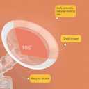 PumpMom-us 21mm Soft Rim Flanges Compatible with Medela Breast Pump PersonalFit, Freestyle, Maxflow, Freestyle Flex Swing Maxi Connectors, Replace 21 Flange Accessories with Wider Opening Angle