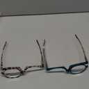 JO 2 Packs Makeup Reading glasses Magnifying Readers for Women with Spring Hinge One Eye Cosmetic Readers Rotating Lens