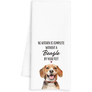 Beagle Gifts Kitchen Towels, Beagle Gifts for Women Men Beagle Lovers, Beagle Dog Dish Towels Tea Towels for Kitchen, Beagle Dog Hand Towels, Beagle Dog Kitchen Decor, 16x24 Inch