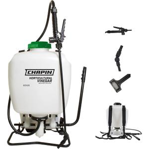 Chapin International 60105 4-Gallon Horticultural Vinegar Backpack Sprayer, Translucent White