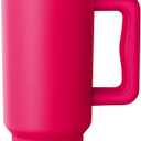 Simple Modern 40 oz Tumbler with Handle and Straw Lid | Leak-Proof Insulated Stainless Steel Water Bottle Travel Mug Cupholder Use | Gifts for Women Men Him Her | Trek Signature | Raspberry Ripple