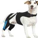 Dog Knee Brace for Back Leg, Adjustable Dog Leg Brace with 4 Stabilizers, Hip Support to Reduces Pain, Ligament Injuries & Luxating Patella & ACL CCL for Small Medium Large Dogs, S