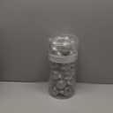 Sea Team Shatterproof Clear Plastic Christmas Ball Ornaments Decorative Xmas Balls Baubles Set with Stuffed Delicate Decorations (100mm/3.94 inch 16-Pack, Silver)