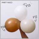 PartyWoo White Balloons 140 pcs Different Sizes of 18 12 10 5 Inch White Balloons Arch Kit Garland for Wedding Baby Shower Birthday Bridal Shower Graduation Engagement Party Decorations White-Y13