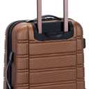 Rockland Melbourne Hardside 2 Piece Expandable Spinner Wheel Luggage Set, (20"/28"), Brown