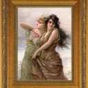 Antique Frame for 20x24 Canvas Paintings, No Front & Back, 3.6" Wide DIY Solid Wood Vintage Frames For Baroque Victorian Wall Art Prints Class Artwork Designer, Home Office Gallery Decor (Gold)