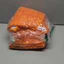 Bathroom Rugs Sets 3 Piece, Super Soft Absorbent Bath mat Set, with U-Shaped Toilet Rug, Strong PVC Underside Bathroom Rug, Antiskid Bath mats Washable Toilet mat, Orange