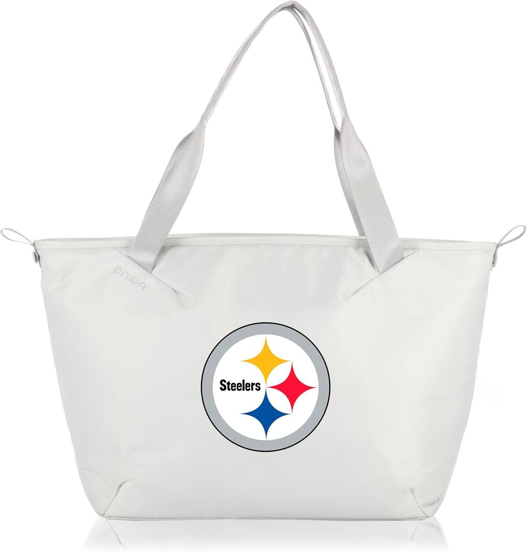 PICNIC TIME NFL Tarana Cooler Tote Bag made with Recycled Materials, Soft Cooler Tote Bag (Halo Gray)