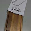 Acacia Wood Platters Small 12"x6" Long Charcuterie Board Rectangle Decorative Tray Wooden Serving Platter for Food Appetizer Cake Plates Kitchen Dish Cheese Boards Rectangular Snack Dessert Trays