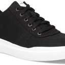 Cole Haan mens Grandpro Rally Canvas Court Sneaker, Black Canvas/ Optic White, 11.5 US