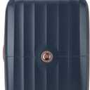 DELSEY PARIS Carrousel Hardside Expandable Luggage with Spinner Wheels, Navy, Checked-Large 28 Inch