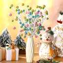10 Pcs 16 Inch Pastel Christmas Tree Picks Spray Ornament Macaron Candy Christmas Tree Ball Picks Toppers for Xmas Home Wreath Vase Craft Holiday Party Filler Decorations