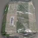 GLAMBURG Cotton Buffalo Check Plaid Washable Handwoven Checkered Welcome Door Mat 18x30 for Kitchen Bathroom Outdoor Porch Laundry Living Room, Farmhouse Reversible Rag Rug Green White