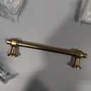 10 Pack 3.75"(96mm) Champagne Gold Cabinet Pulls Kitchen Cabinet Handles Brushed Bronze Cabinet Hardware Drawer Pulls for Cupboard