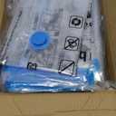 Amazon Basics Vacuum Storage Bags with Hand Pump for Travel, Space Saving Compression Bags for Clothes, Clothing, Blankets and Duvets, Clear, 20 Pack (5 Small, 5 Medium, 5 Large & 5 Jumbo)