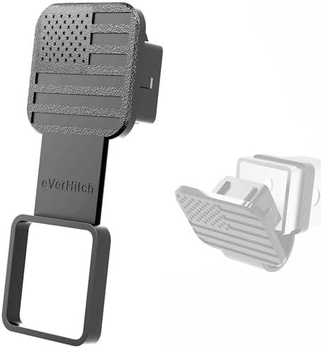 USA Black Flag Hitch Cover Plug (Fit 2" receivers) 2 Pack