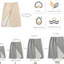 Yodilala Unisex Full Open Adult Diaper Skirt, Waterproof, Adjustable, Reusable Incontinence for Adults, Elderly, Children(Grey,M)
