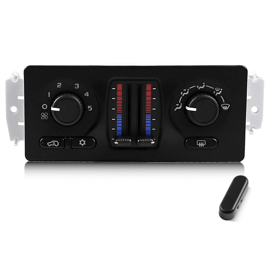 599-210XD A/C Heater Climate Control Module Panel Switch for 02-09 Chevy Silverado Suburban Tahoe Trailblazer Avalanche GMC Sierra Yukon Envoy Cadillac Escalade Saab Isuzu Buick Bravada, OE# 10370033