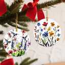 Flower Hanging Ornament, Christmas Ornaments, Xmas Decorations for Tree, Ornaments for Christmas Tree, Holiday Ornament, Flower Themed Gifts, Holiday Party Gifts, Xmas Gift Ideas - Wildflower