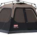 Coleman 4/6/8/10 Person Instant Camping Tent with 1-Minute Setup, Large Family Tent with Pre-Attached Poles, Air Vent, & Carry Bag, Sets Up in About 60 Seconds (Contains PFAS)