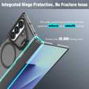 Nillkin for Samsung Galaxy Z Fold 7 Case, Compatible with MagSafe, [Hinge Protection] [Adjustable Camera Kickstand] Slim Magnetic Anti-Yellow Phone Case Cover for Galaxy Z Fold 7 - Clear Black
